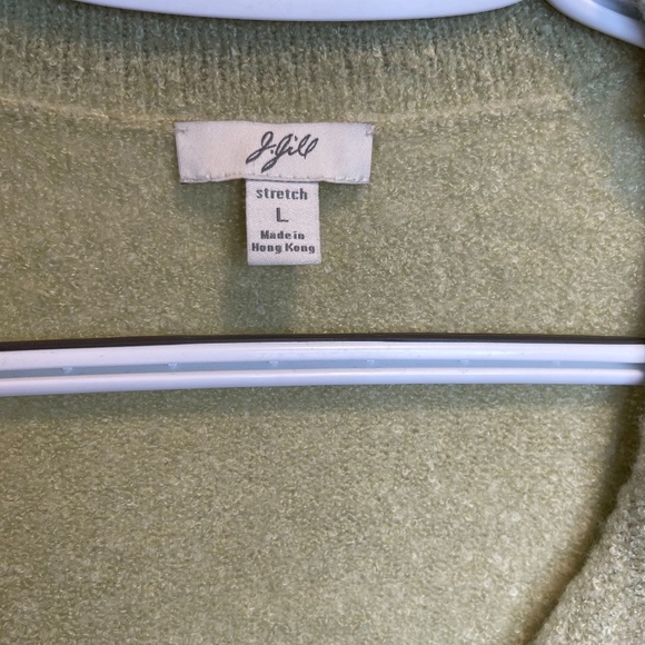 Vintage J. Jill Lime Green Sweater Size Large - Picture 8 of 9